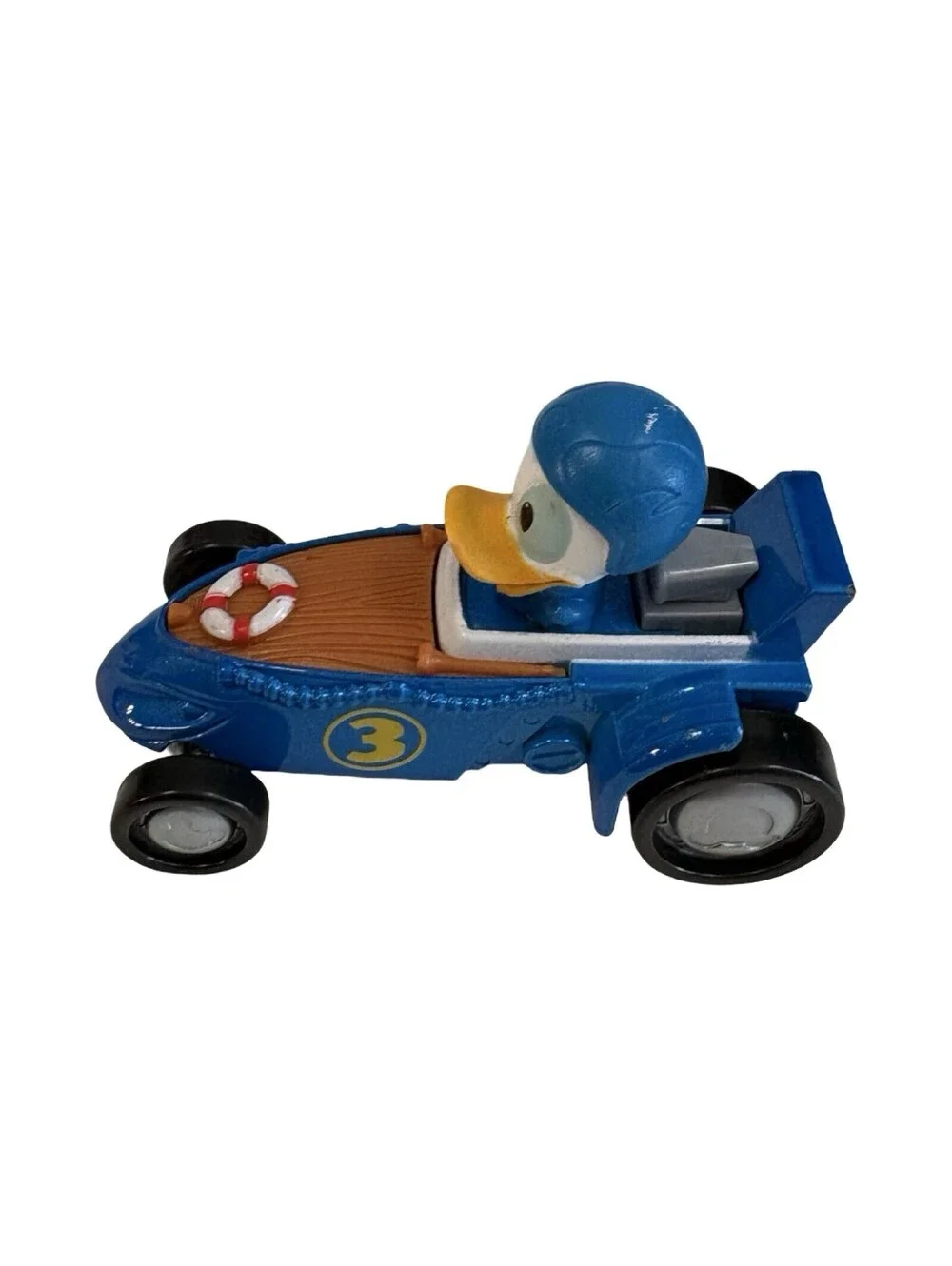 Disney Donald Duck Racing Car Figurine Blue 4